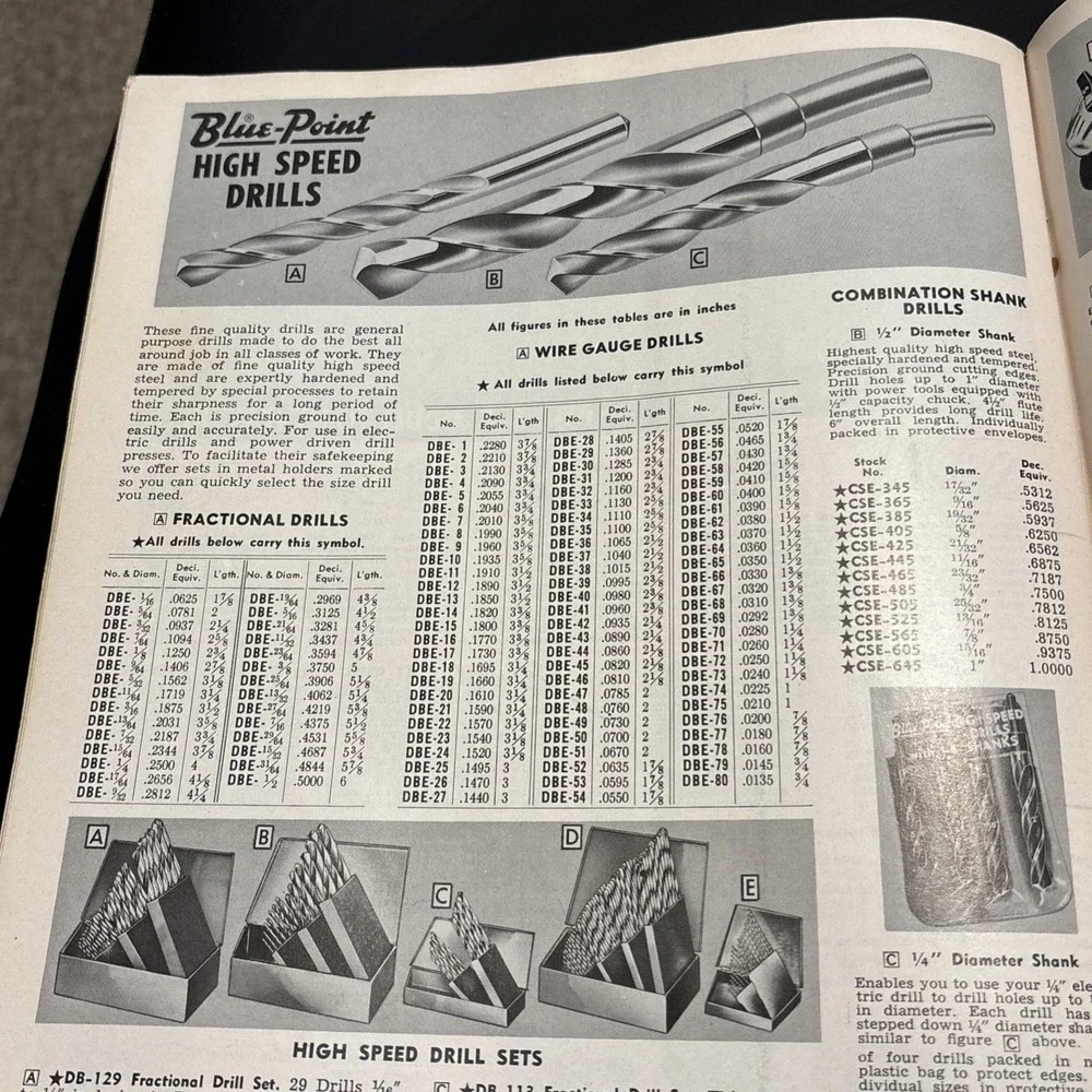 Vintage August 1962 Snap-on Tools Catalog Y Tool Equipment Automotive Mechanics